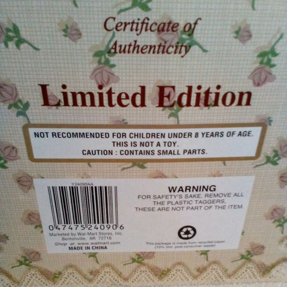 💜 Vintage Birthstone Collection Porcelain HandCrafted Doll (Amethyst) Febuary - Picture 15 of 16